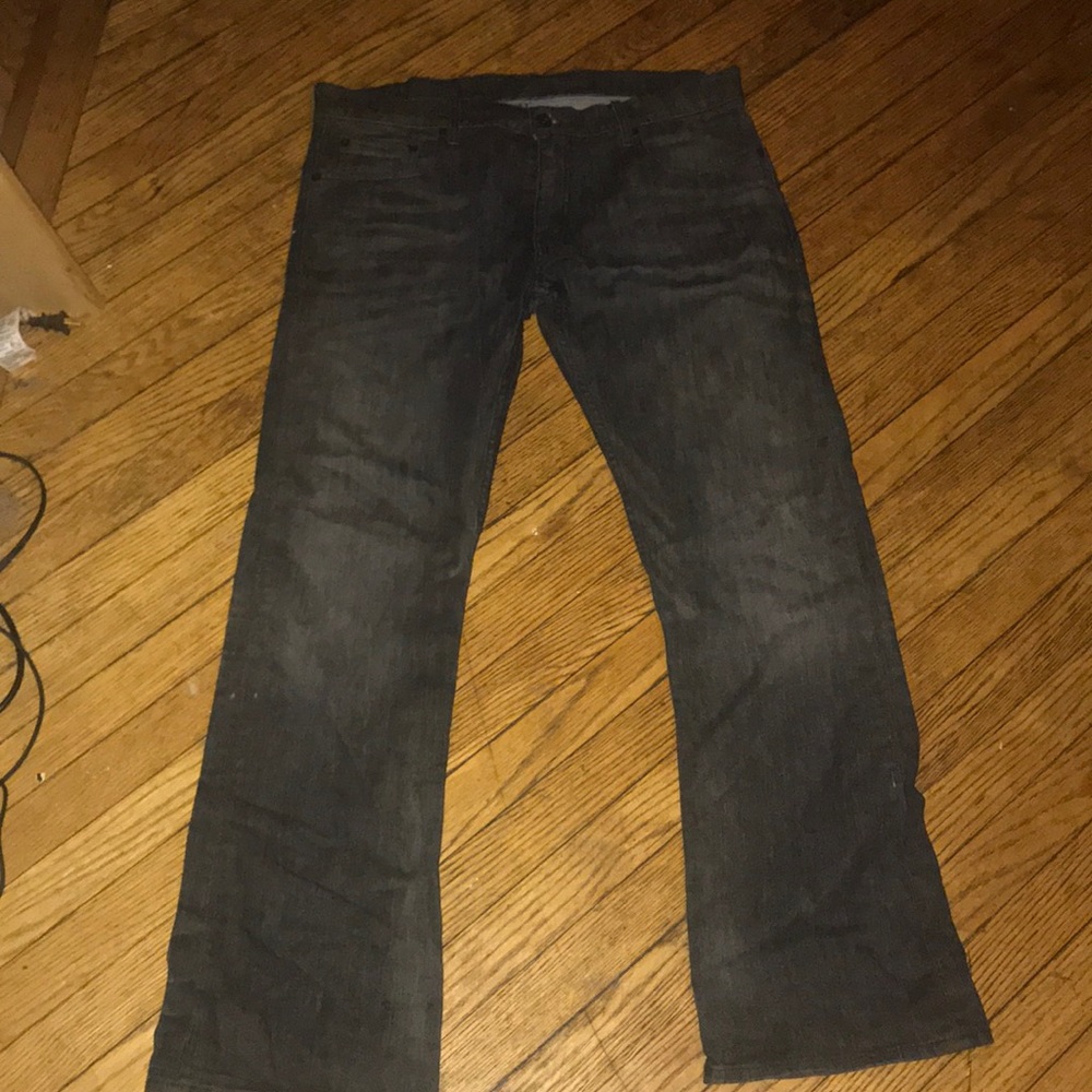 Levi’s 597 grey wash bootcut denim jeans 36/32